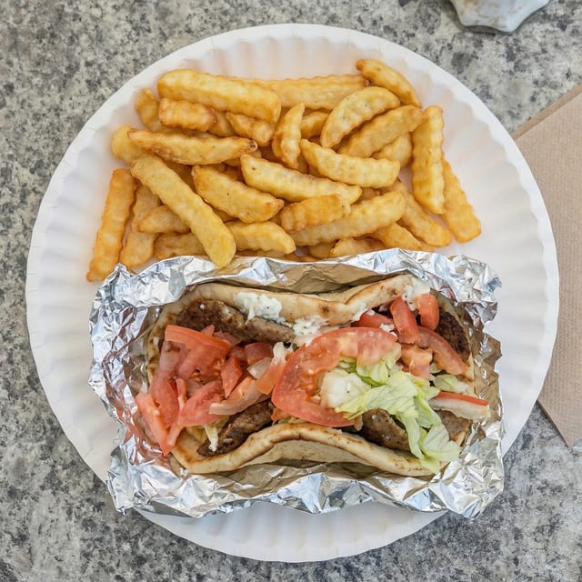 The Gyro with Fries.