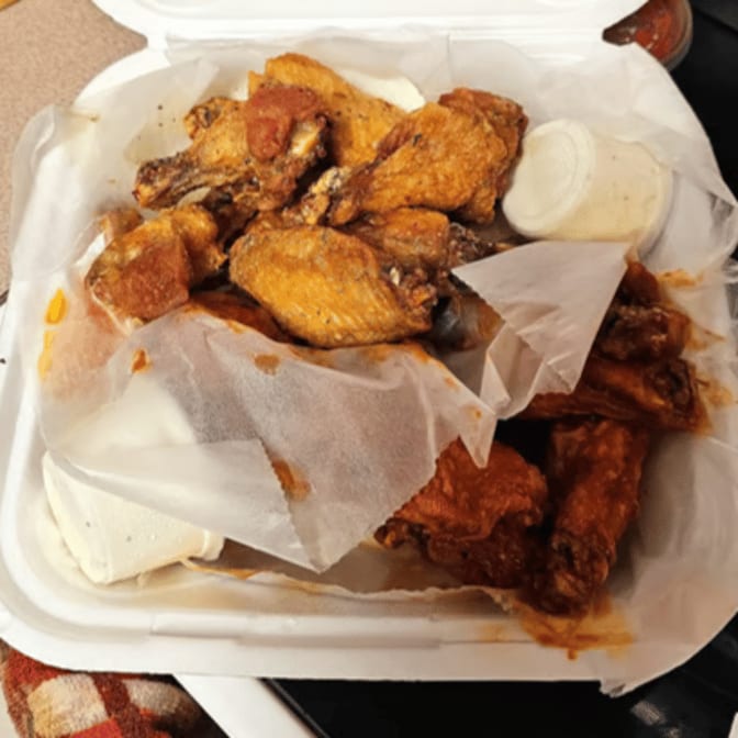 20 Piece Wings with Fries.